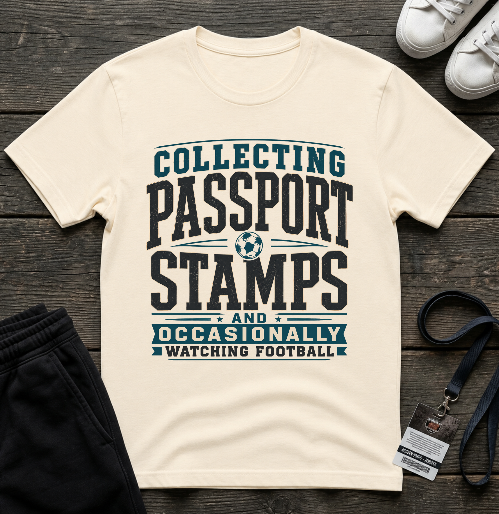 Collecting Passport Stamps T-Shirt — Travel & Football Fan Tee