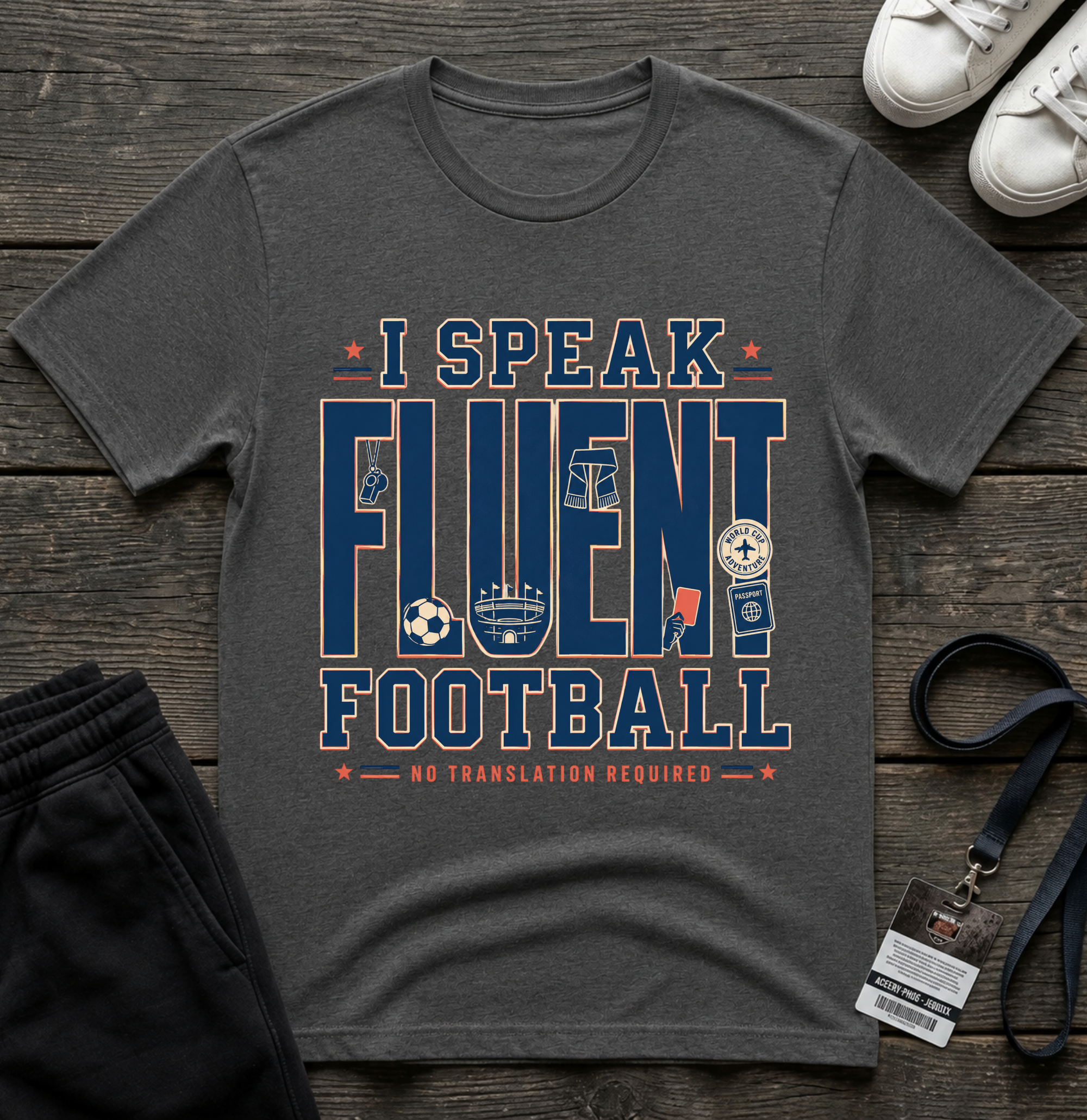 I Speak Fluent Football T-Shirt — Funny Football Fan Tee