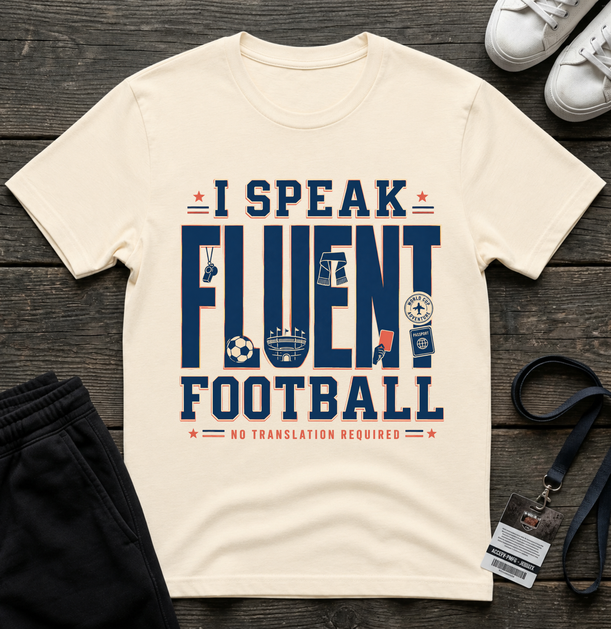 I Speak Fluent Football T-Shirt — Funny Football Fan Tee