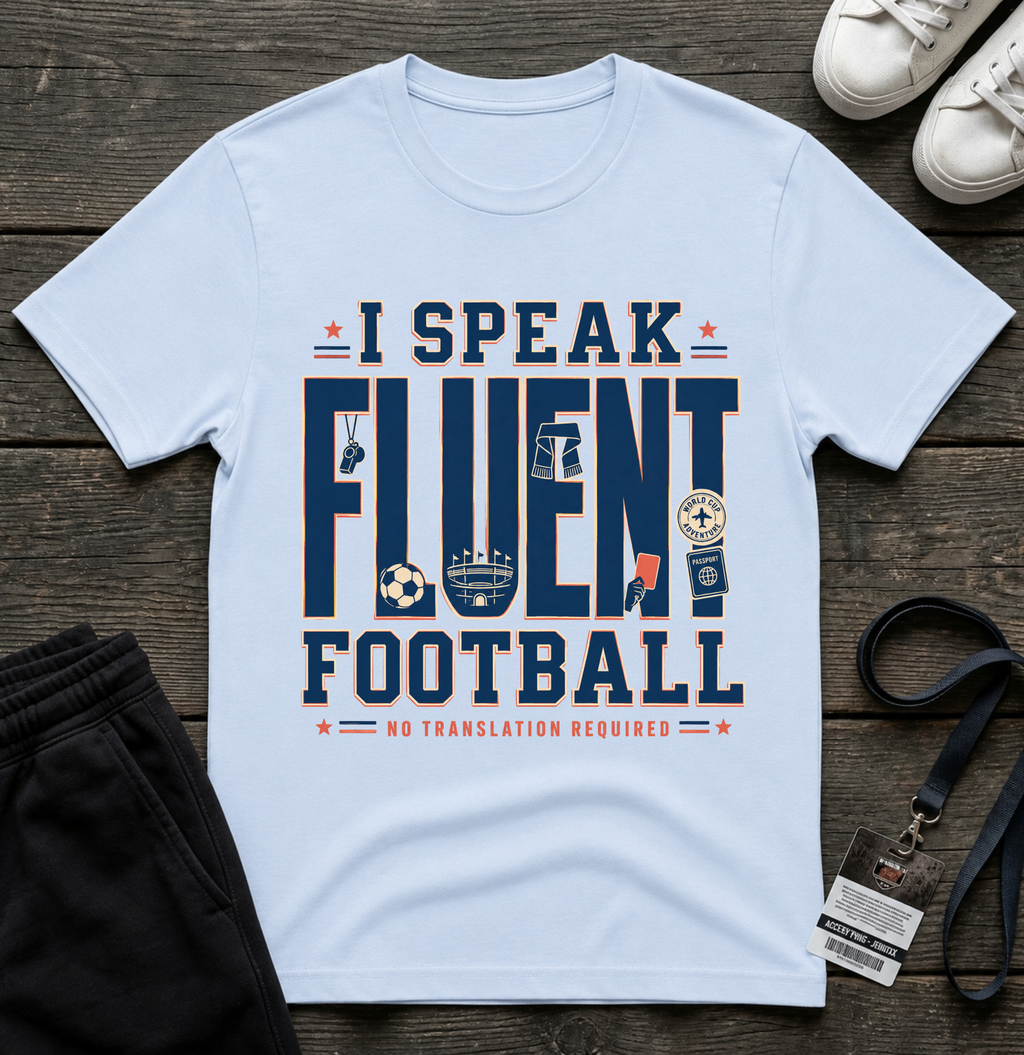 I Speak Fluent Football T-Shirt — Funny Football Fan Tee