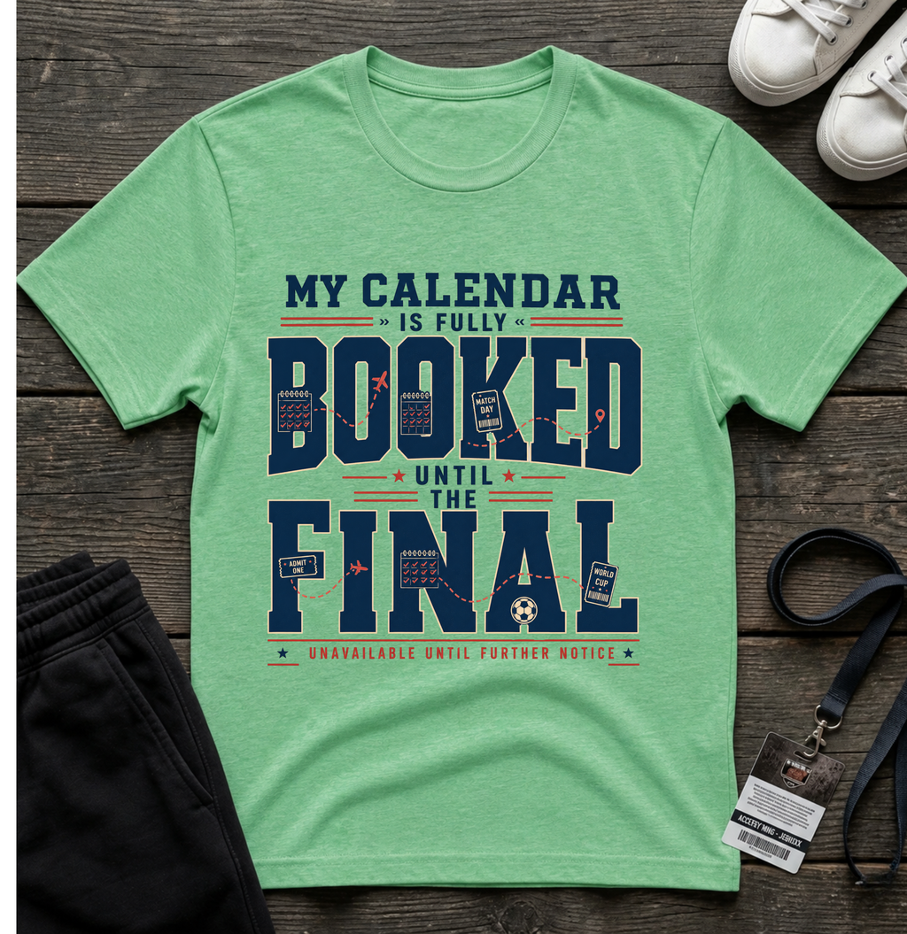My Calendar Is Booked Until the Final T-Shirt _ Funny Football Tees