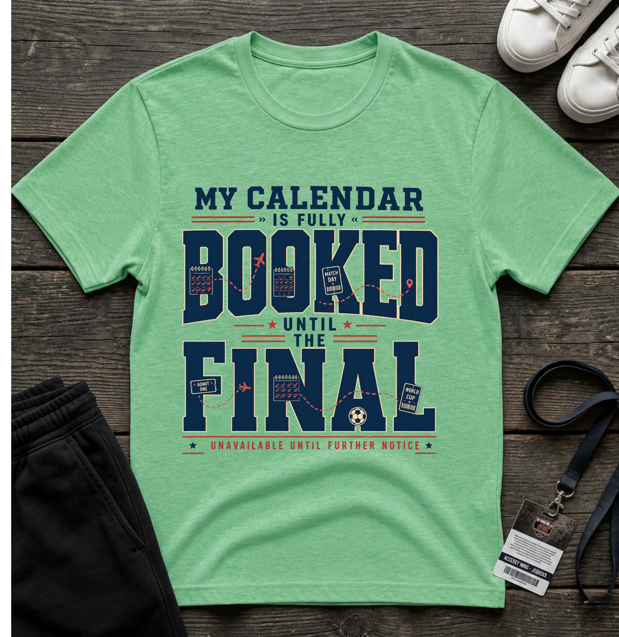 My Calendar Is Booked Until the Final T-Shirt _ Funny Football Tees
