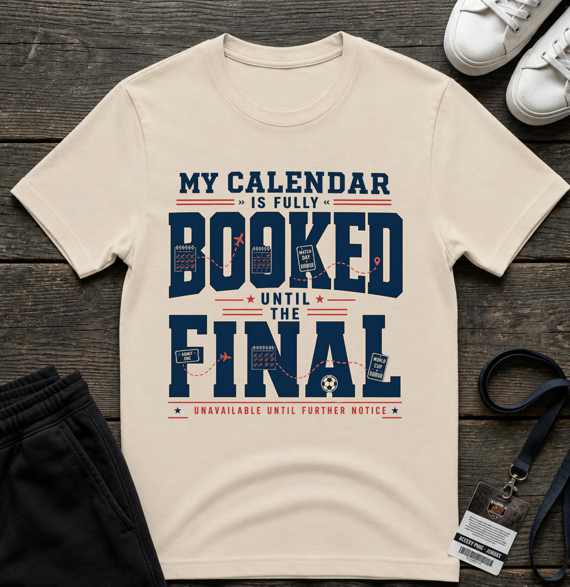 My Calendar Is Booked Until the Final T-Shirt _ Funny Football Tees