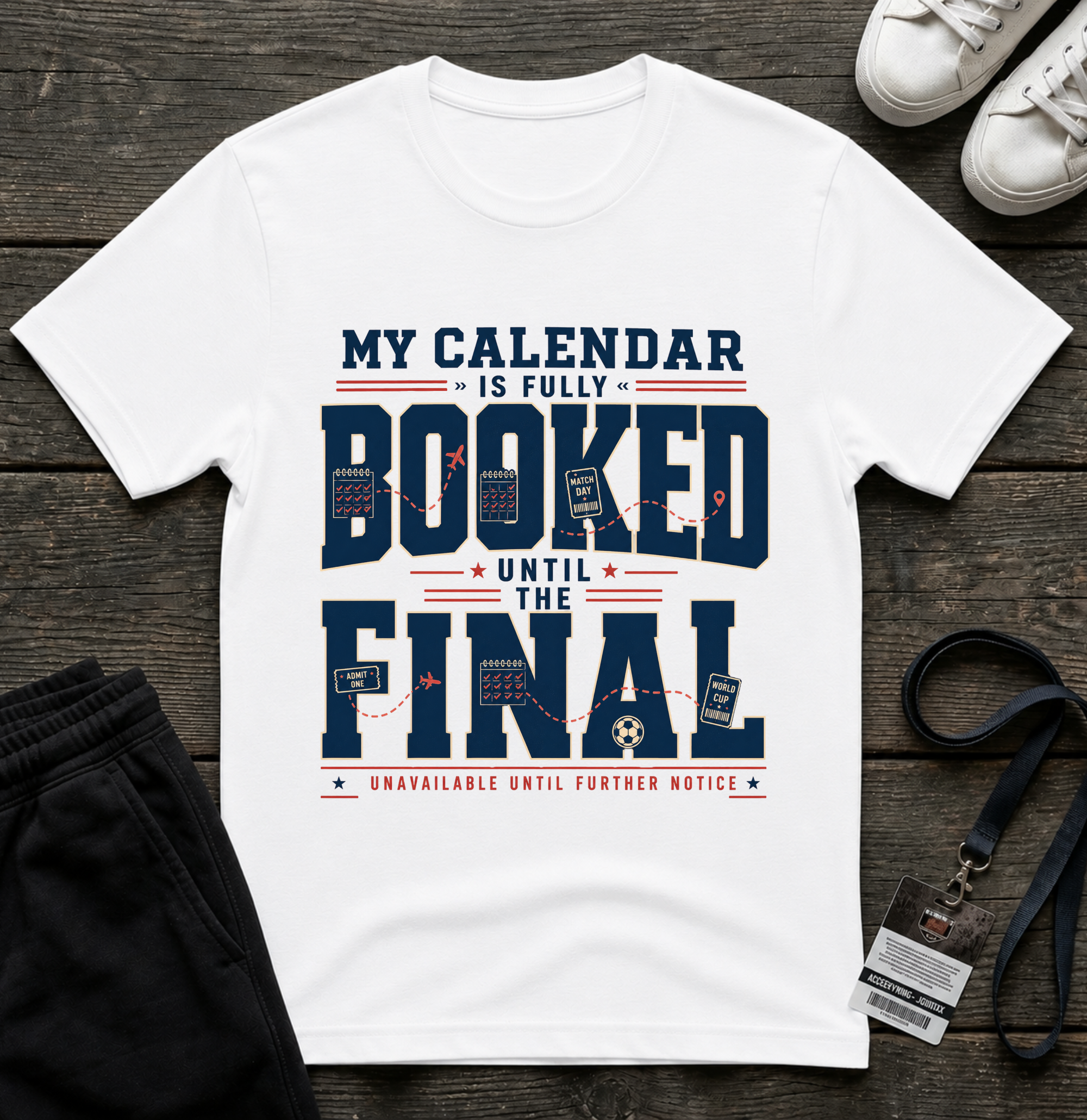My Calendar Is Booked Until the Final T-Shirt _ Funny Football Tees