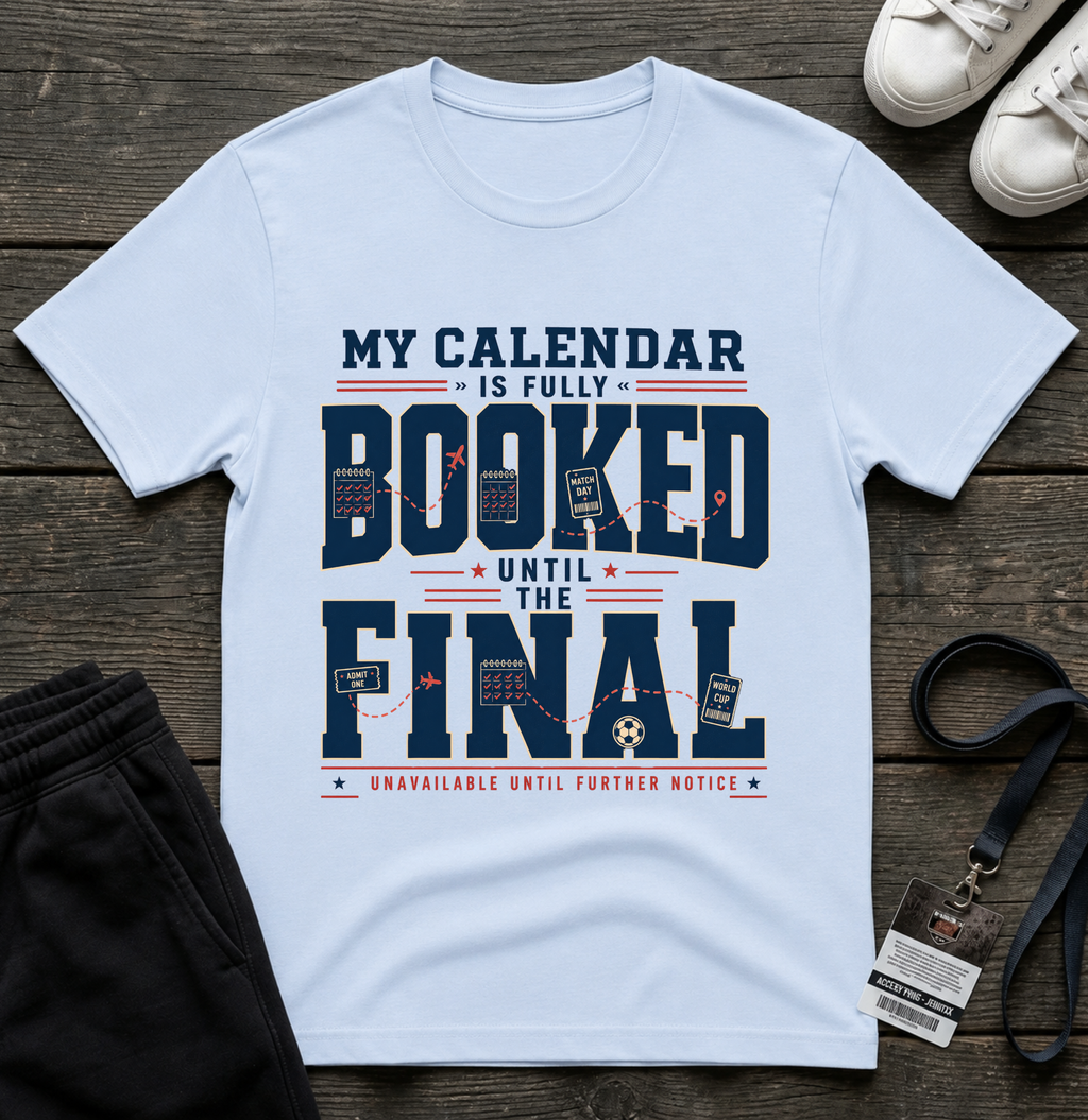 My Calendar Is Booked Until the Final T-Shirt _ Funny Football Tees
