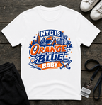 NYC Is Orange and Blue T-Shirt —  Basketball Fan Tee