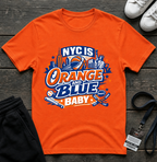 NYC Is Orange and Blue T-Shirt —  Basketball Fan Tee